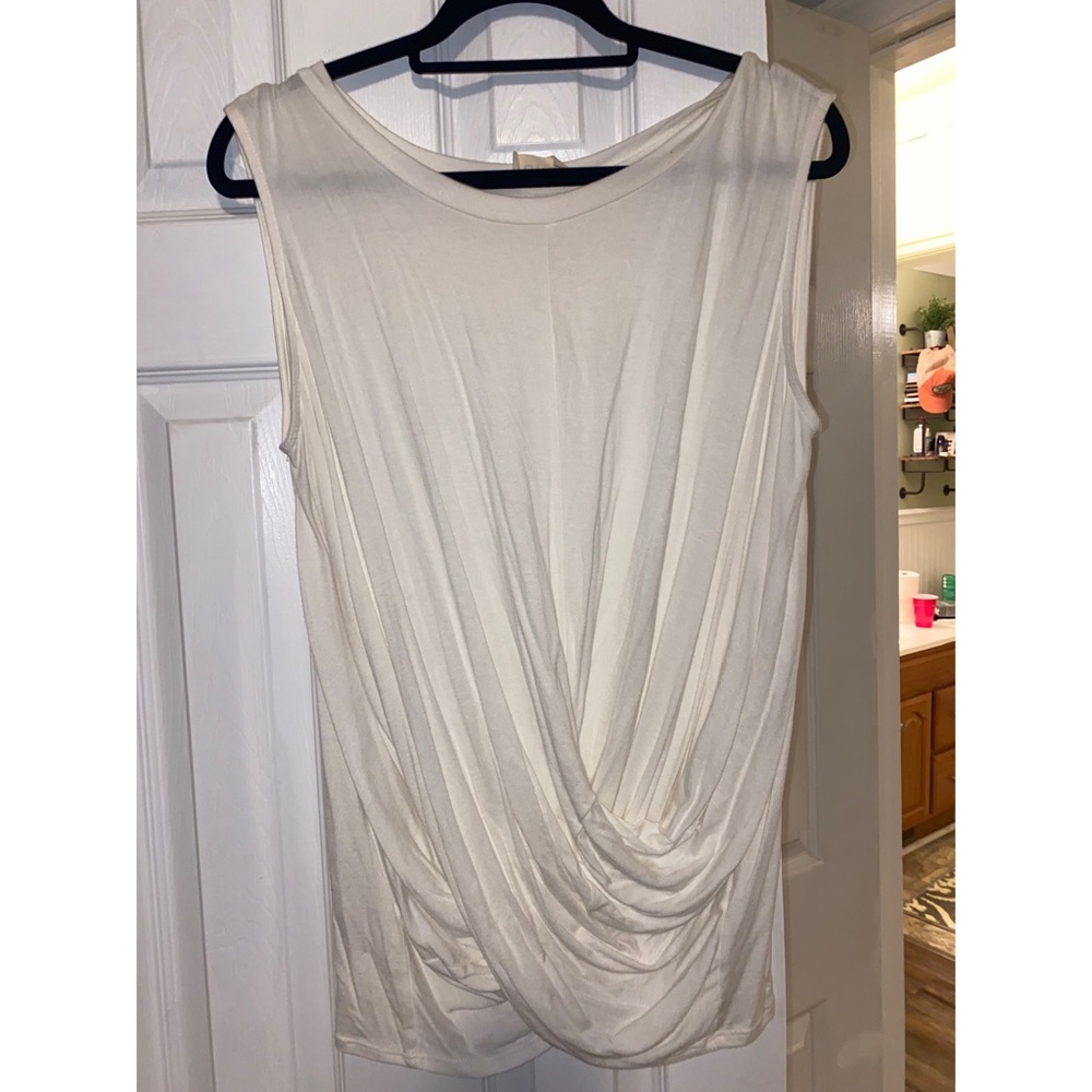 White twisted tank